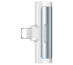 Slika izdelka: Adapter REMAX Lightning v Lightning + audio, RL-LA03i (bel)