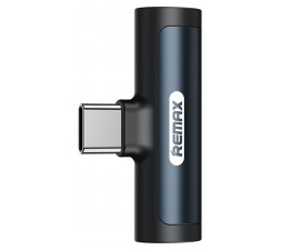Slika izdelka: Adapter REMAX USB Type-C v USB Type-C + audio, RL-LA03a (črn)