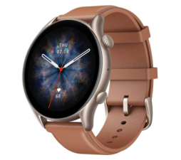 Slika 2 izdelka: AmazFit GTR 3 Pro pametna športna ura - rjav usnjen pašček