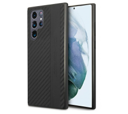 Slika izdelka: AMG AMHCS22LBLSCA ovitek za Samsung Galaxy S22 Ultra 5G - črn Carbon