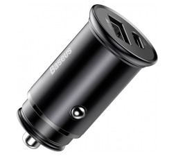 Slika izdelka: Avto polnilec BASEUS PPC USB A / C, QC4, VOOC (črn)