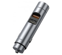 Slika 2 izdelka: Avto polnilec in FM oddajnik BASEUS Energy, 2x USB Type-A, Bluetooth (srebrn)