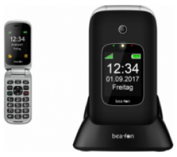 Slika 2 izdelka: Beafon SL590 preklopni telefon za starejše na tipke - črn