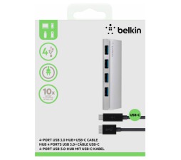 Slika 2 izdelka: Belkin USB 3.0 4 Portni Hub + USB-C + Priložen napajalnik