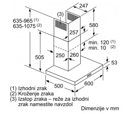 Slika 2 izdelka: Bosch Stenska napa - DWB66DM50