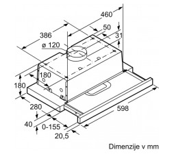 Slika 2 izdelka: Bosch Vgradna napa - DFT63AC50