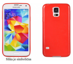 Slika 2 izdelka: Candy tanek silikonski ovitek (0,3) za Samsung Galaxy A3 2017 A320 - rdeč