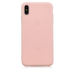 Slika 2 izdelka: Candy tanek silikonski ovitek (0,3) za iPhone Xs Max - pink