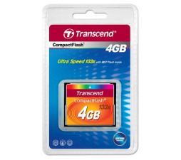 Slika 2 izdelka: CF TRANSCEND 4GB 133X, 50/20MB/s, MLC