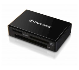 Slika izdelka: Čitalec kartic Transcend RDF8 črn, USB A 3.1 --> SD, microSD, CompactFlash