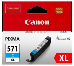 ČRNILO CANON CLI-571 CYAN XL ZA MG5750, 11ml
