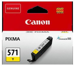Slika izdelka: ČRNILO CANON CLI-571 RUMENO ZA MG5750, 7ml