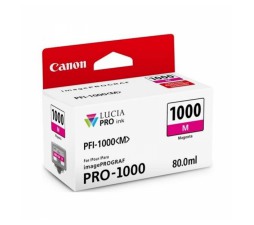 Slika izdelka: ČRNILO CANON PFI-1000 MAGENTA ZA IMAGEPROGRAF PRO-1000, 80 ml