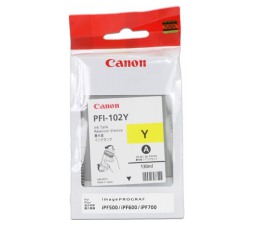 Slika izdelka: ČRNILO CANON PFI-102 RUMENO ZA IPF500/600/700 130ml