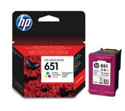 Slika izdelka: ČRNILO HP BARVNO 651 za Deskjet IA 5575, 5645 ZA 300 STRANI