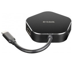 Slika izdelka: D-link 4-v-1 razdelilnik USB-C HDMI in napajanje