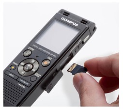 Slika 2 izdelka: Diktafon OLYMPUS WS-853 črne barve s torbico