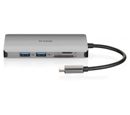 Slika izdelka: DLINK USB-C  8 v 1  HUB HDMI-LAN, USB