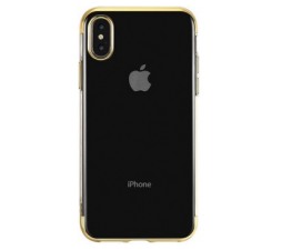 Slika 2 izdelka: Elegance tanek silikonski ovitek za iPhone 11 Pro - prozoren z zlatim robom