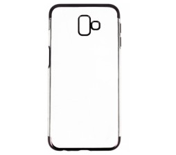 Slika izdelka: Elegance ultra tanek silikonski ovitek za Samsung Galaxy J6 Plus (2018) J610 - prozoren s črnim robom