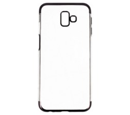 Slika 2 izdelka: Elegance ultra tanek silikonski ovitek za Samsung Galaxy J6 Plus (2018) J610 - prozoren s črnim robom