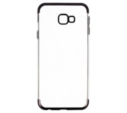 Slika 2 izdelka: Elegance ultra tanek silikonski ovitek za Samsung Galaxy J4 Plus (2018) J415 - prozoren s črnim robom