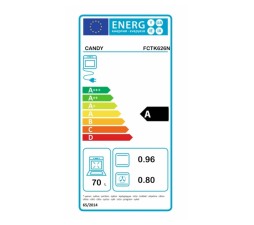 Slika 2 izdelka: Električna pečica CANDY FCTK626N črna