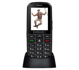 Slika 2 izdelka: EVOLVEO Easyphone EG telefon za starejše z GPS sledilnikom - črno srebrn 