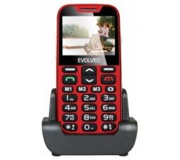 Slika 2 izdelka: EVOLVEO Easyphone XD telefon za starejše - rdeč