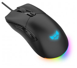 Slika izdelka: Gaming miška BYTEZONE Ghost žična / RGB (16,8M barv) / max DPI 19K / optična / paracord kabel (črna)