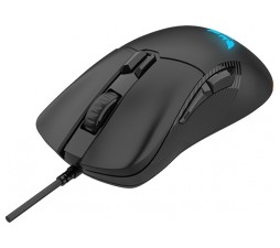 Slika 2 izdelka: Gaming miška BYTEZONE Ghost žična / RGB (16,8M barv) / max DPI 19K / optična / paracord kabel (črna)