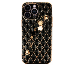 Slika izdelka: Glamur silikonski ovitek z zapestnico za iPhone 7 / 8 / SE 2 - črn