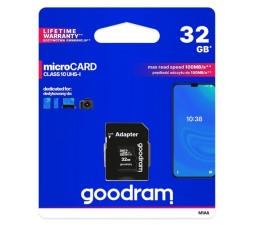 Slika izdelka: Goodram SPOMINSKA KARTICA 32GB micro SD 2v1 100MB/s