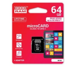 Slika 2 izdelka: Goodram SPOMINSKA KARTICA 64GB micro SD 2v1 60MB/s