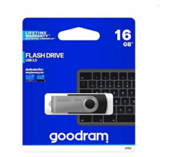 Slika izdelka: Goodram USB KLJUČ 16GB za shranjevanje podatkov črno srebrn
