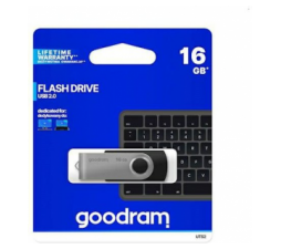 Slika 2 izdelka: Goodram USB KLJUČ 16GB za shranjevanje podatkov črno srebrn