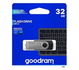 Slika izdelka: Goodram USB KLJUČ 32GB za shranjevanje podatkov črno srebrn