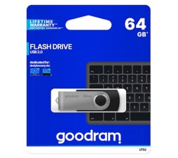 Slika izdelka: Goodram USB KLJUČ 64GB za shranjevanje podatkov črno srebrn