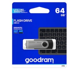 Slika 2 izdelka: Goodram USB KLJUČ 64GB za shranjevanje podatkov črno srebrn