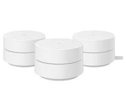 Slika izdelka: Google Nest WiFi 2021, usmerjavalnik + 2x dostopna točka (bel)