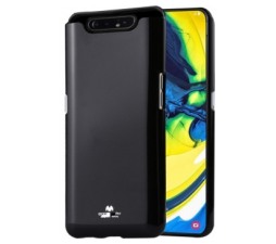 Slika 2 izdelka: Goospery i-Jelly Metal tanek silikonski ovitek za Samsung Galaxy A80 A805 / A90 A905 - črn