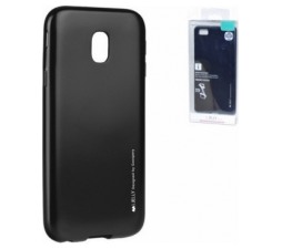 Slika 2 izdelka: Goospery i-Jelly Metal tanek silikonski ovitek za Samsung Galaxy J3 2017 J330 - črn