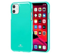 Slika 2 izdelka: Goospery Jelly tanek silikonski ovitek (0,3) za iPhone 11 - mint