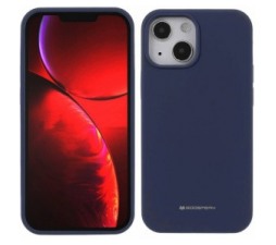 Slika 2 izdelka: Goospery Soft Feeling silikonski ovitek za iPhone 13 Pro - temno moder