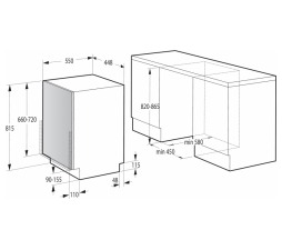 Slika 2 izdelka: Gorenje Popolnoma vgradni pomivalni stroj - GV520E10