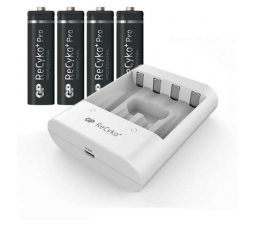 Slika izdelka: GP polnilne baterije 4 x AA 2000 mAh + polnilec za baterije AAA, AA