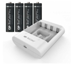 Slika 2 izdelka: GP polnilne baterije 4 x AA 2000 mAh + polnilec za baterije AAA, AA