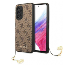 Slika izdelka: GUESS GUHCA33GF4GBR silikonski ovitek za Samsung Galaxy A33 5G A336 - rjav z obeskom