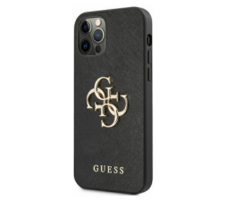 Slika 2 izdelka: GUESS GUHCN61SA4GGBK silikonski ovitek za iPhone 11 - črn z logom
