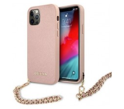 Slika izdelka: GUESS GUHCP12MSASGPI za iPhone 12 / 12 Pro - roza ovitek s kovinsko zapestnico